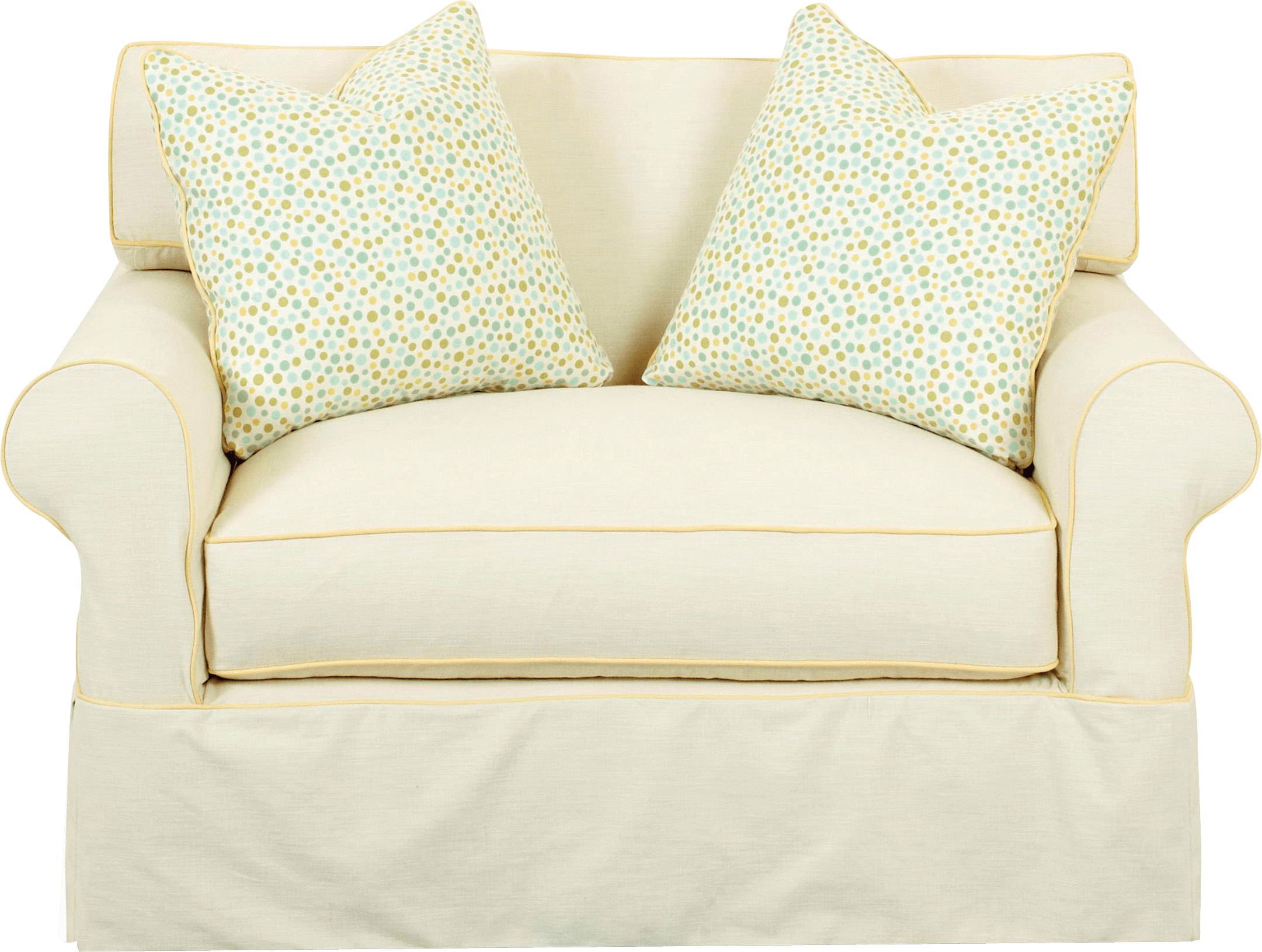 White Sofa Png Image Transparent PNG Image