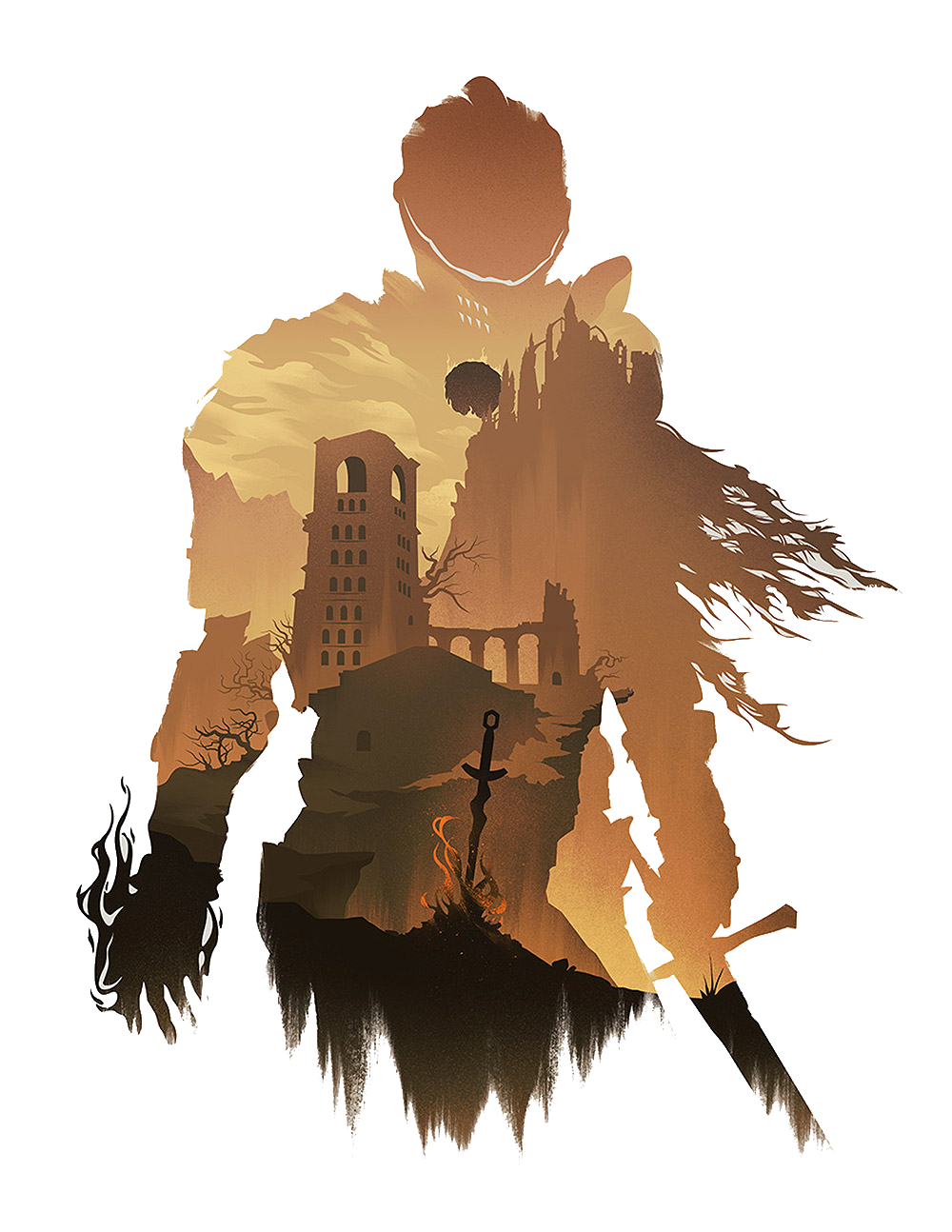 Last Outerwear Of Colossus Souls Dark Design Transparent PNG Image