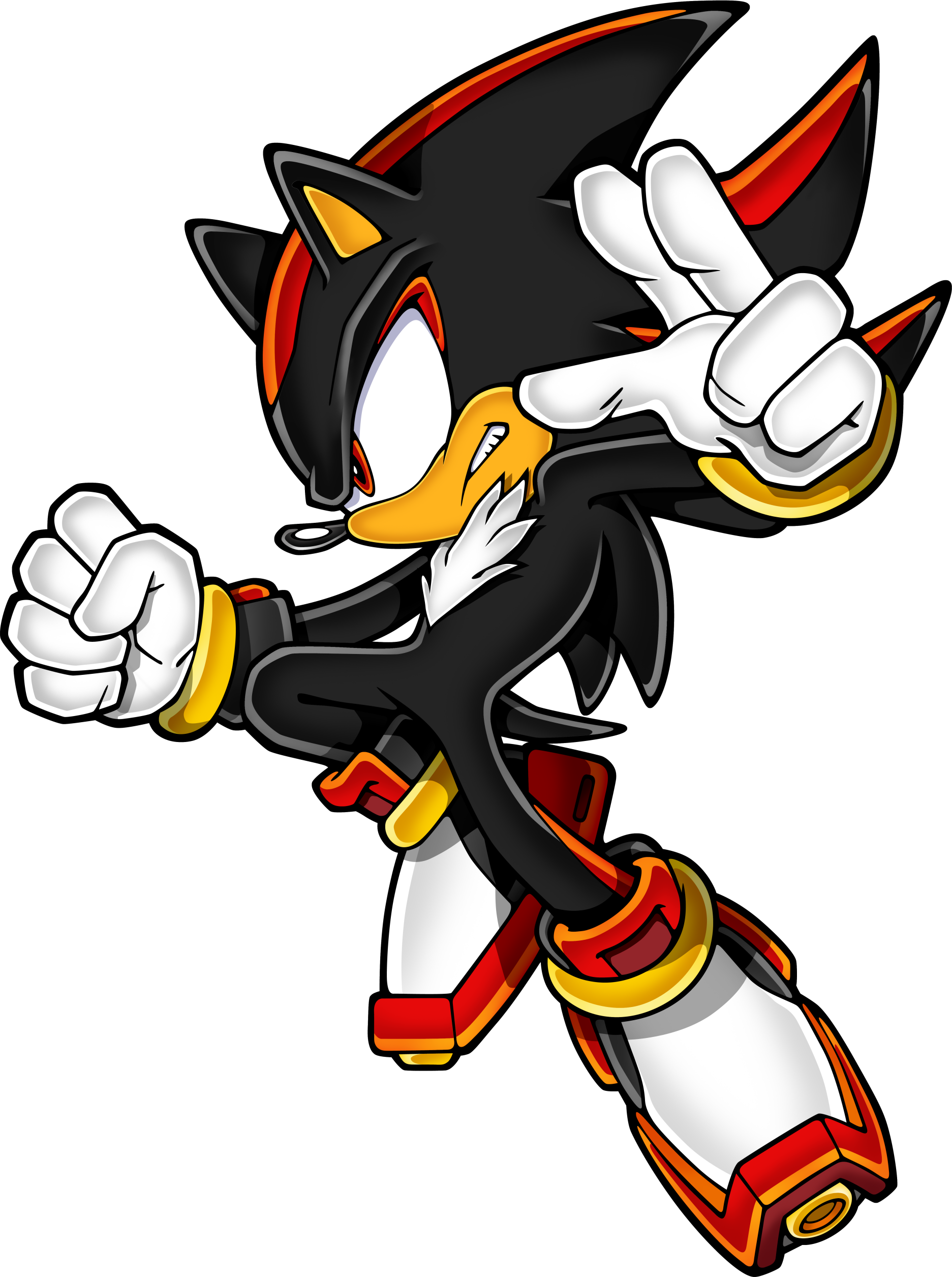 Sonic Art Advance Mecha The Shadow Hedgehog Transparent PNG Image