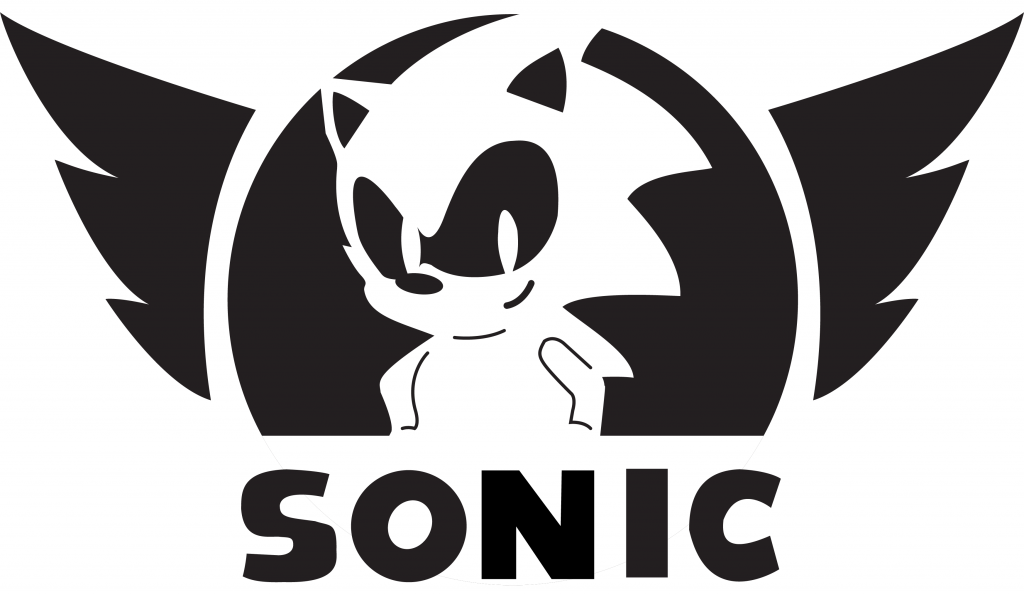 Sonic Stencil Brand Jacko The Hedgehog Wing Transparent PNG Image