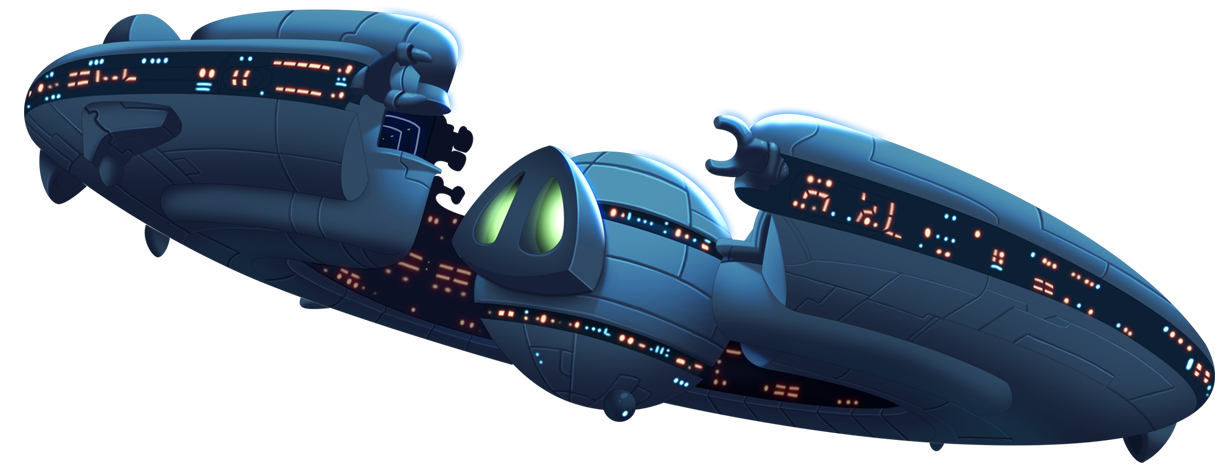 Spaceship Clipart Transparent PNG Image