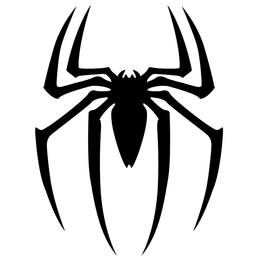 Black Spider Siluet Logo Png Image Transparent PNG Image