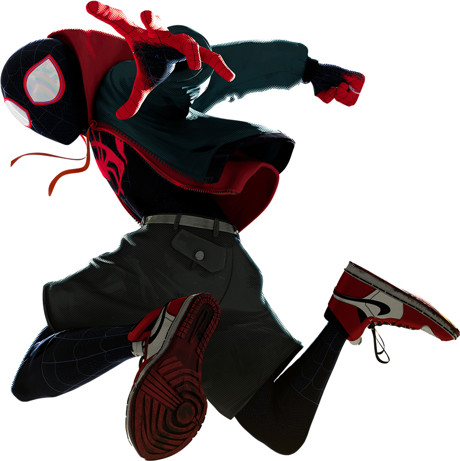 The Spider-Man Into Spider-Verse Free Clipart HQ Transparent PNG Image