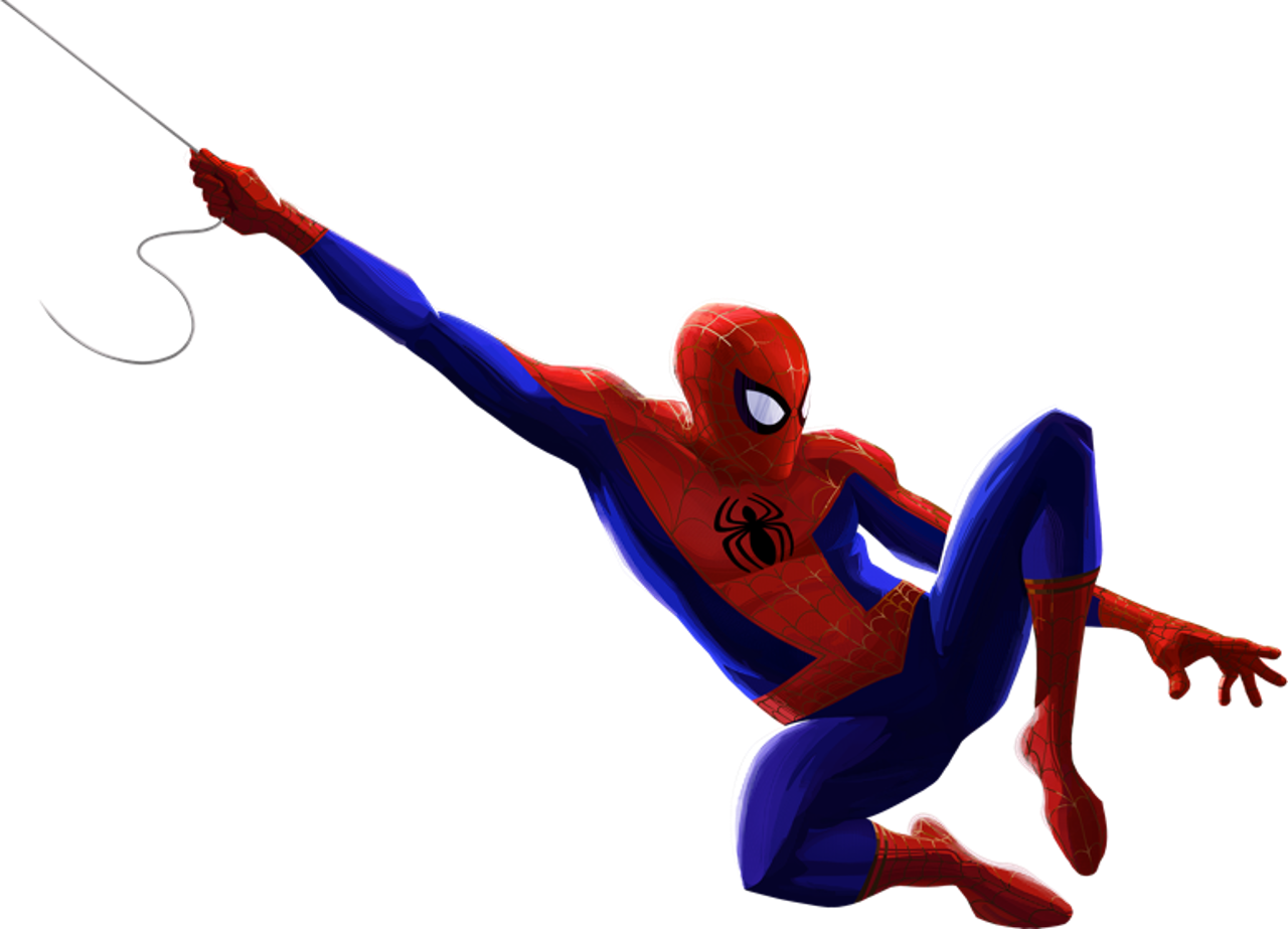 The Spider-Man Into Spider-Verse Free Clipart HQ Transparent PNG Image