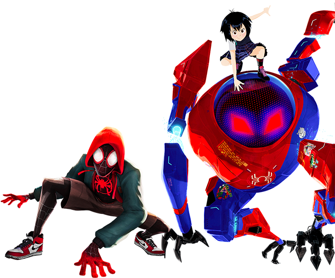 The Spider-Man Picture Into Spider-Verse Transparent PNG Image