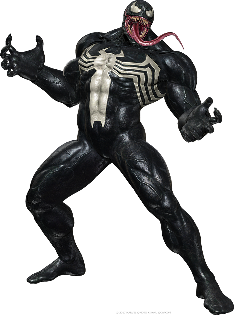 Character Fictional Capcom Venom Vs Black Infinite Transparent PNG Image