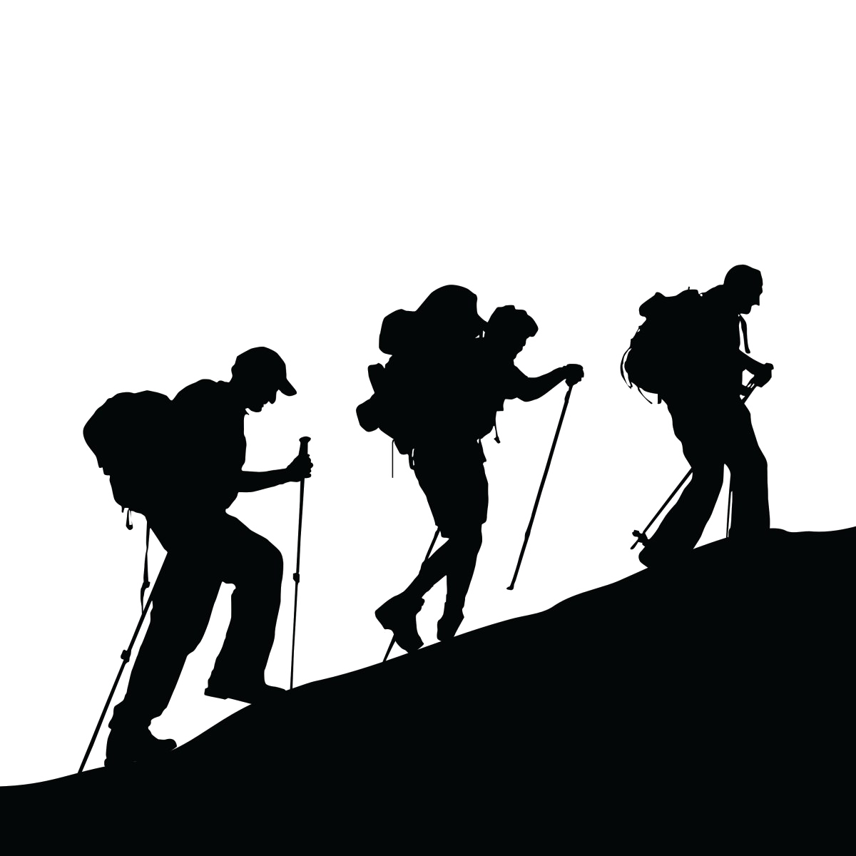 Climbing Silhouette Black Royaltyfree Mountaineering PNG File HD Transparent PNG Image