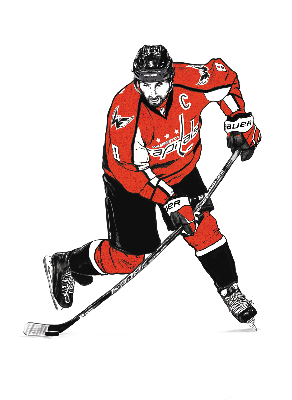 Capitals Washington Ice Hockey Sport Jersey Transparent PNG Image