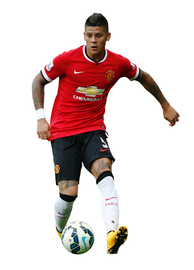 United Outerwear Marcos Rojo Football Ball Player Transparent PNG Image