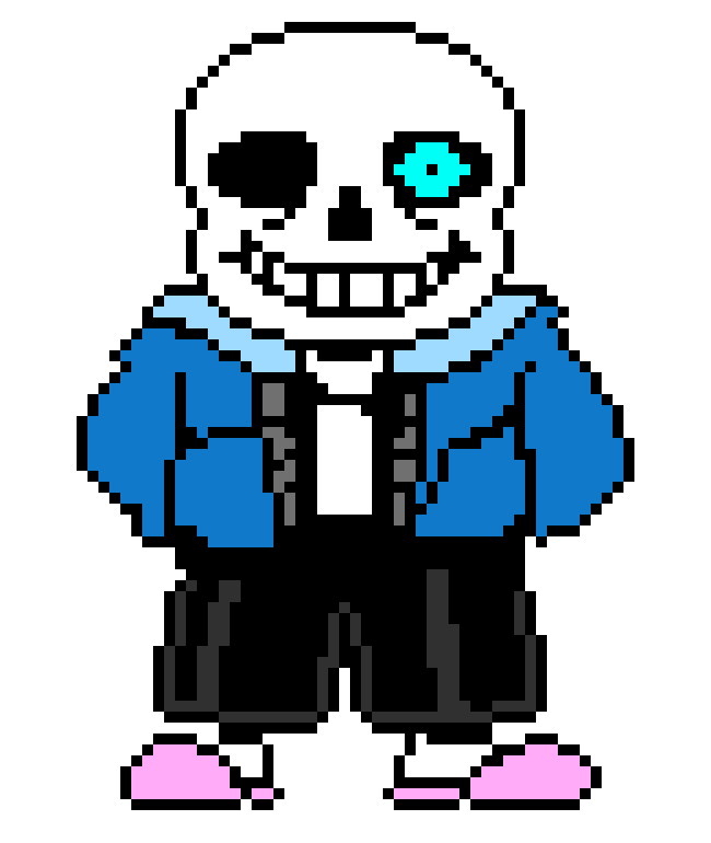 Art Sprite Undertale Character Fictional Line Pixel Transparent PNG Image