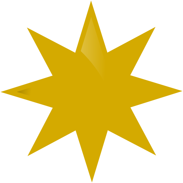 Star Gold Free Clipart HQ Transparent PNG Image