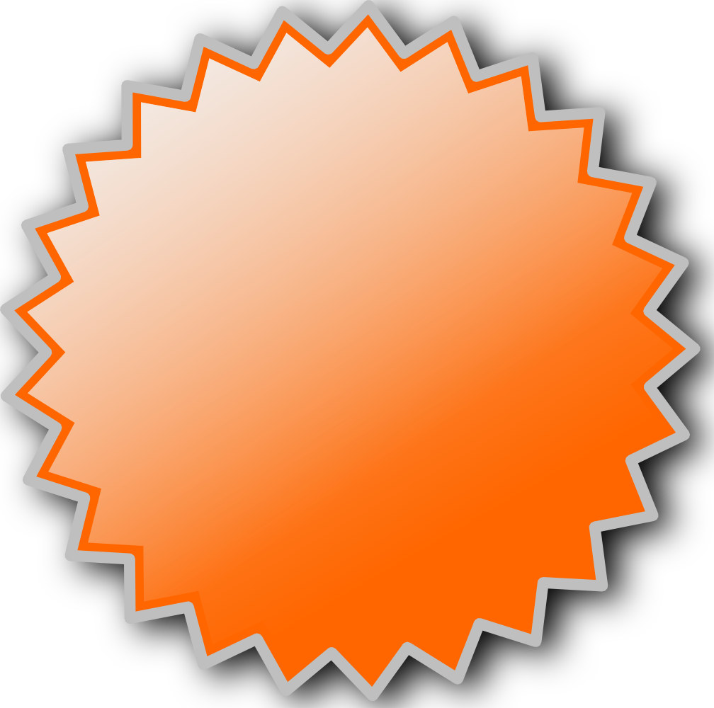 Gold Starburst File Transparent PNG Image