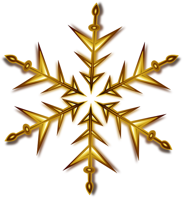 Christmas Gold Star Transparent PNG Image