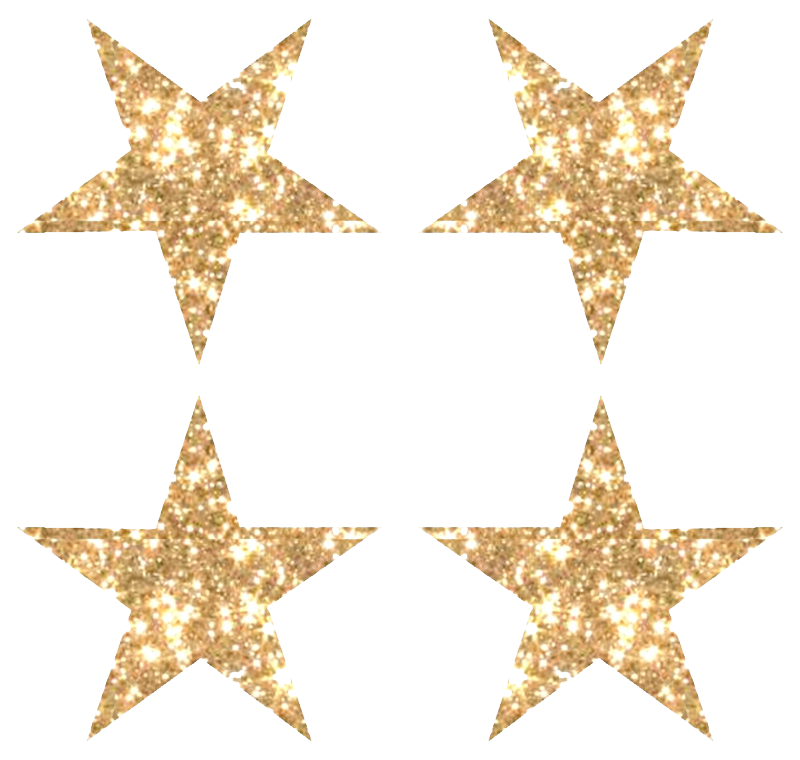 Gold Glitter Star Image Transparent PNG Image