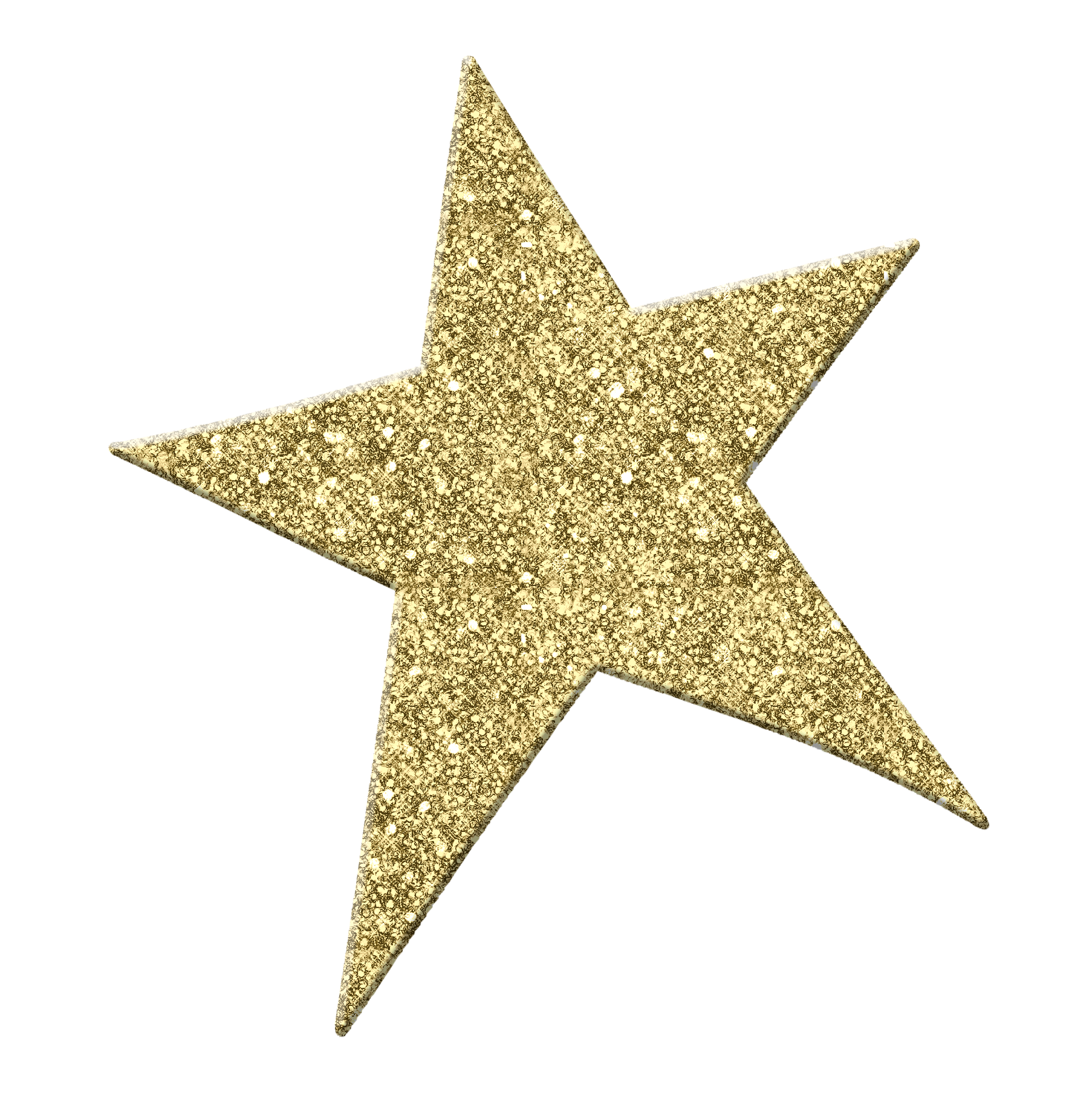 Gold Glitter Star File Transparent PNG Image