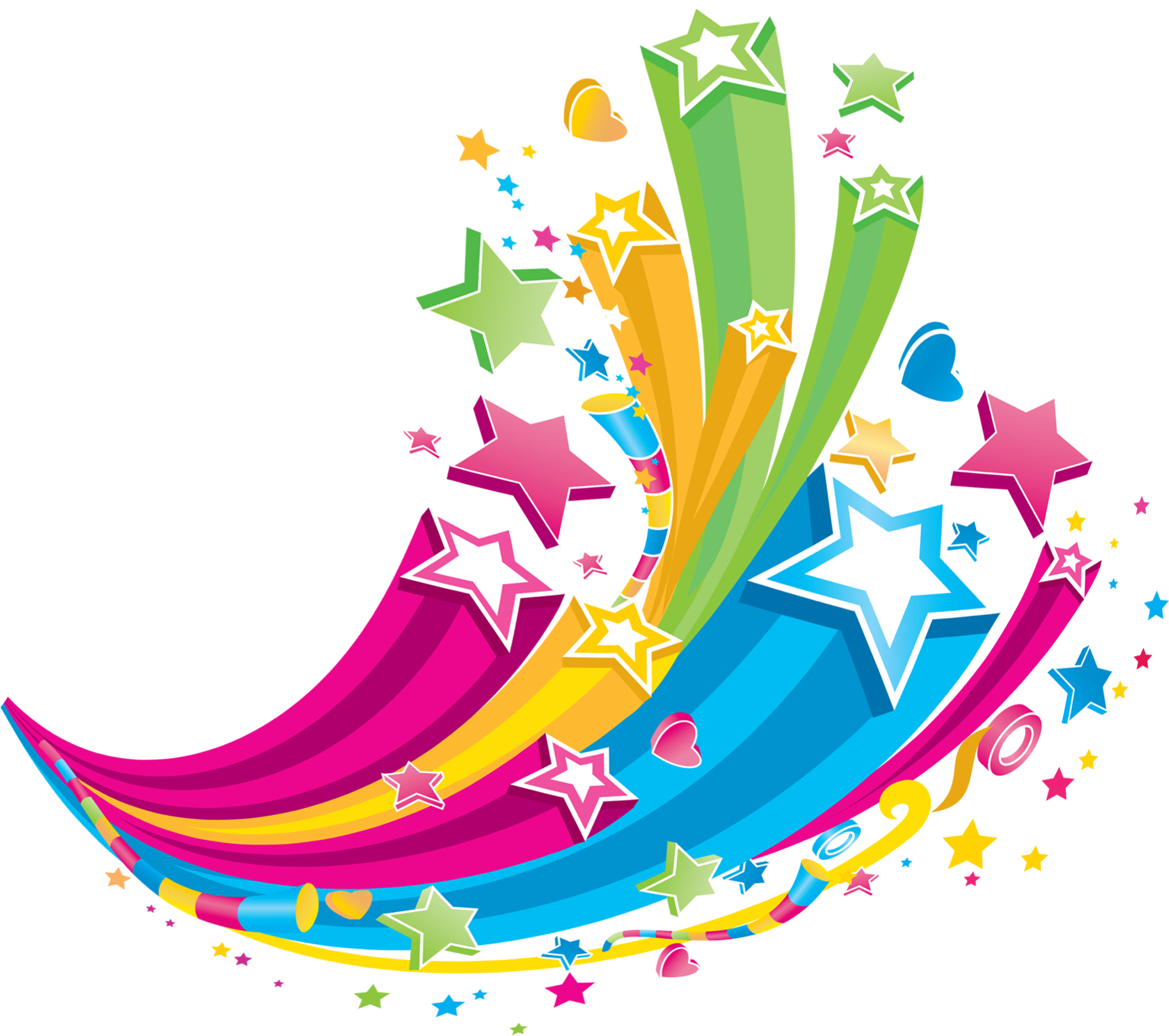 Stars, Colored Free HD Image Transparent PNG Image