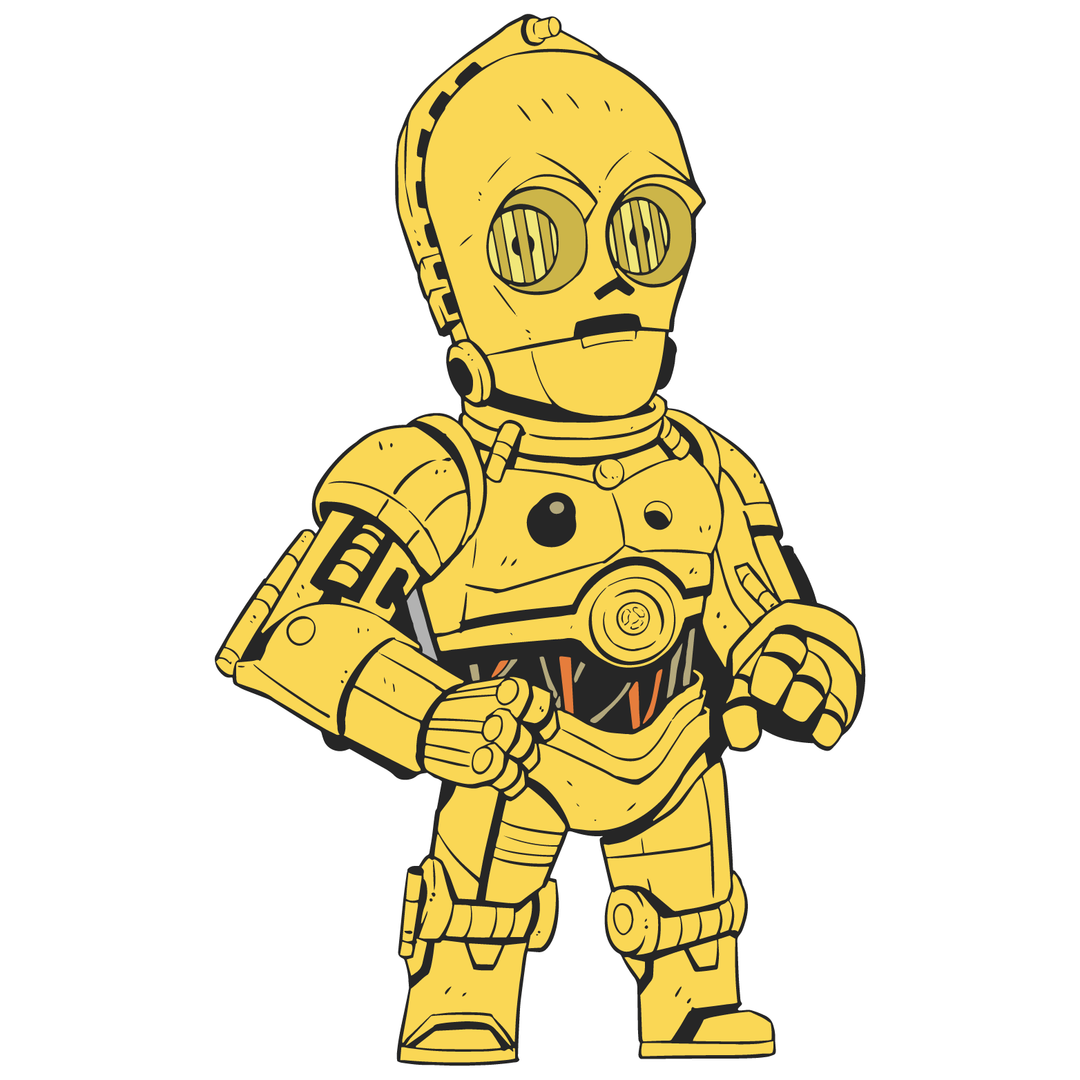 C3Po Star Wars PNG File HD Transparent PNG Image