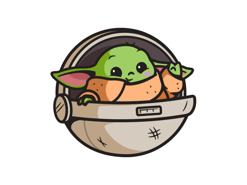 Baby Cute Star Wars Yoda Transparent PNG Image