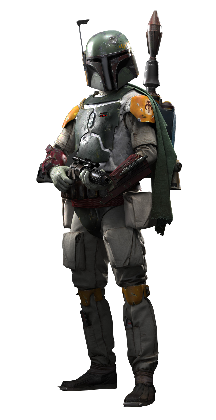 Fett Star Armour Infantry Wars Boba Ii Transparent PNG Image