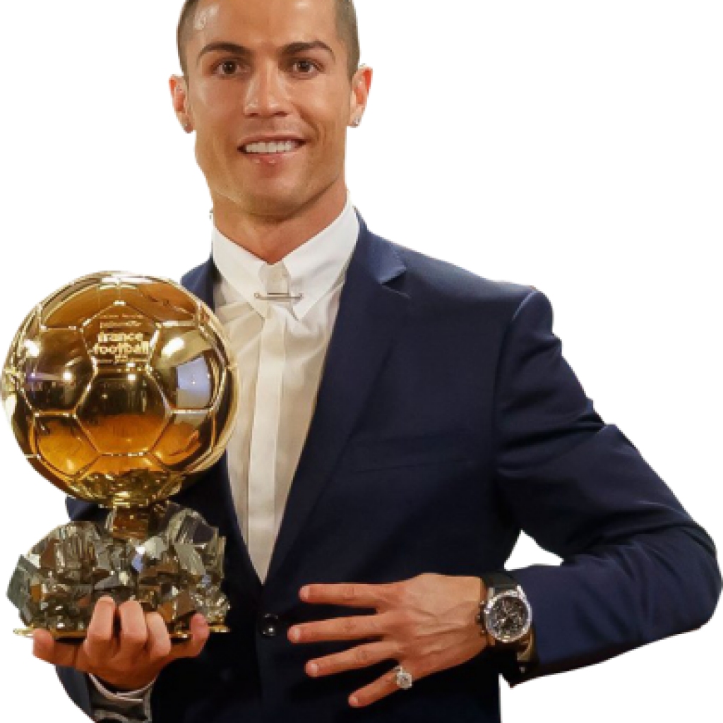 Trophy League Cristiano Ballon Ronaldo Gentleman Uefa Transparent PNG Image