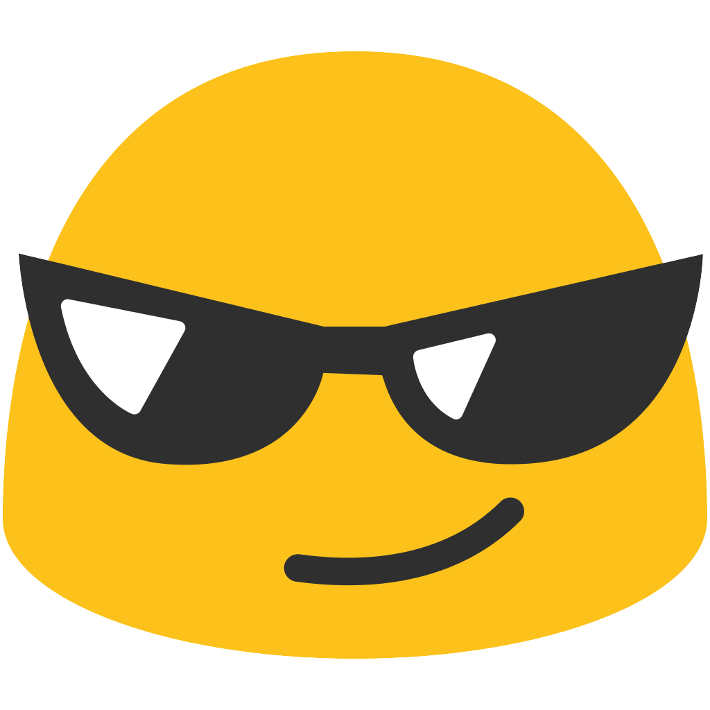 Sunglasses Emoji Image Transparent PNG Image