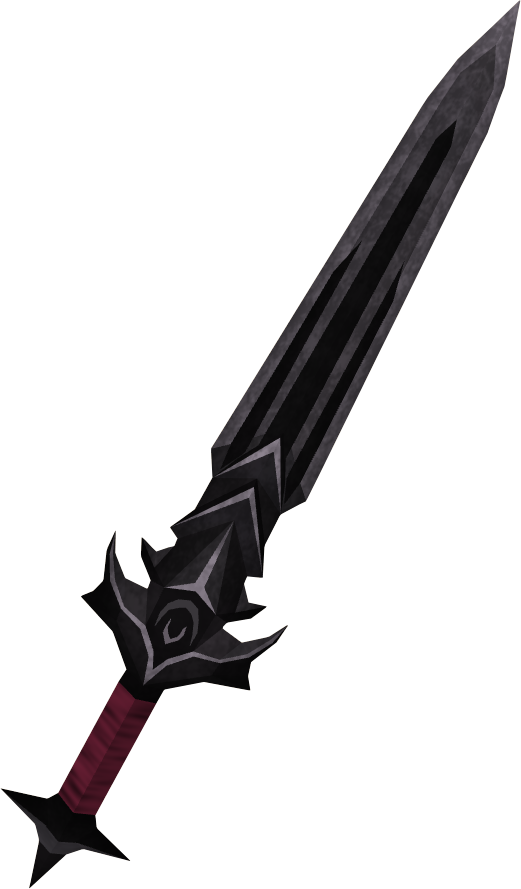 Black Sword Transparent PNG Image