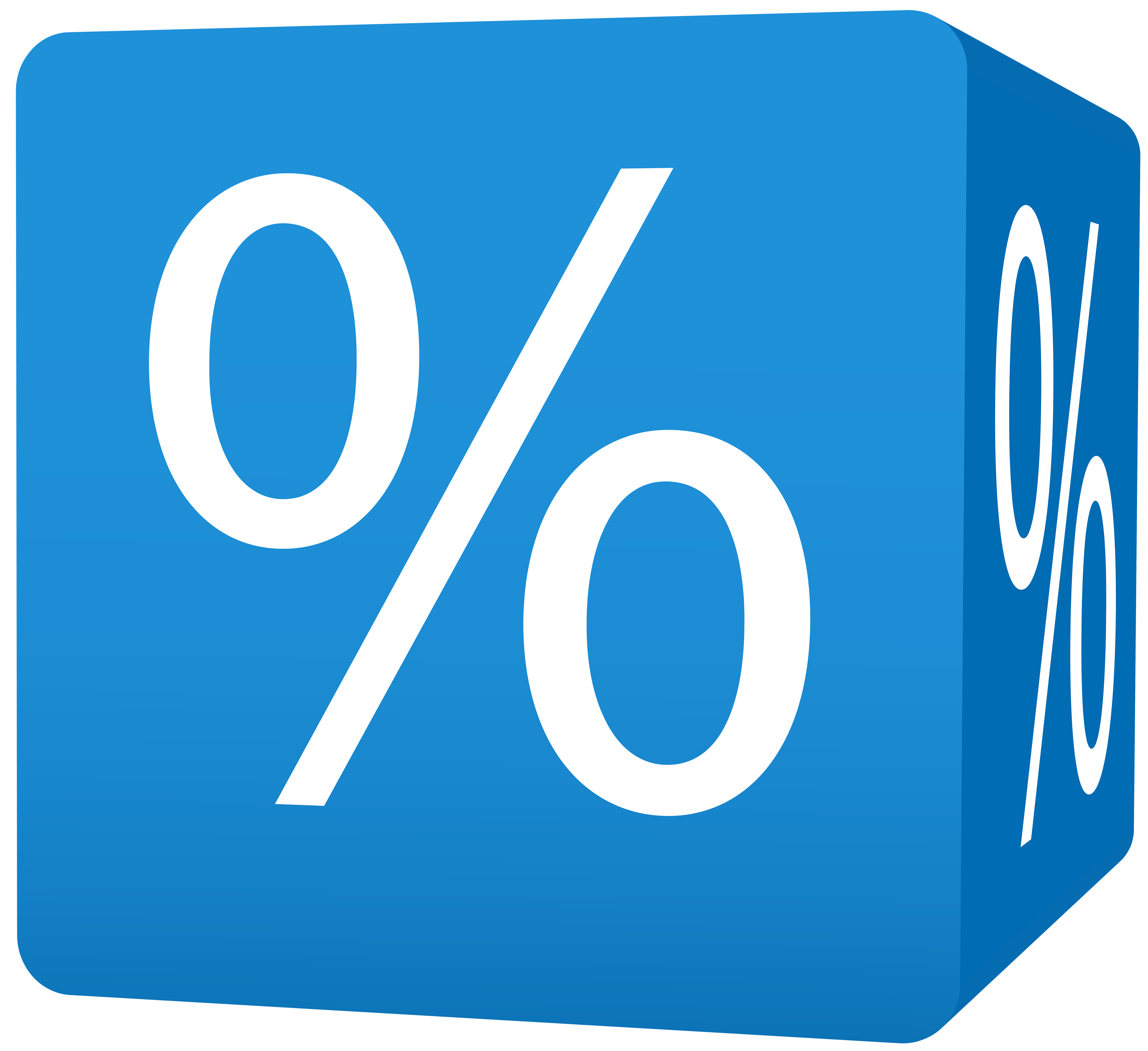 Blue Cube Brand Discount Logo Transparent Transparent PNG Image