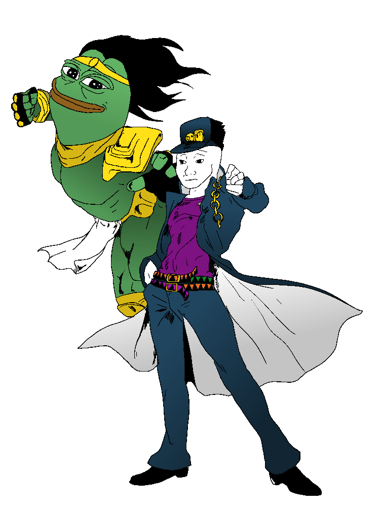 Jotaro Kujo Pepe Character Frog Higashikata Fictional Transparent PNG Image