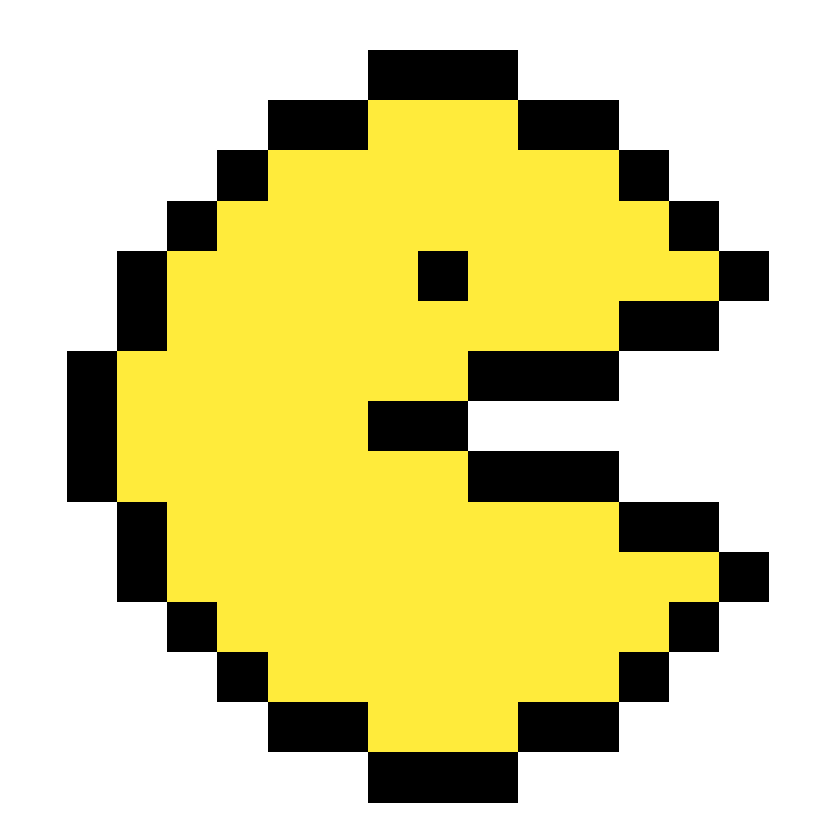 Art Text Pacman Yellow World Pixel Transparent PNG Image