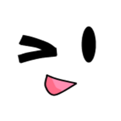 Roblox Wink Line Angle Face Free Clipart HD Transparent PNG Image