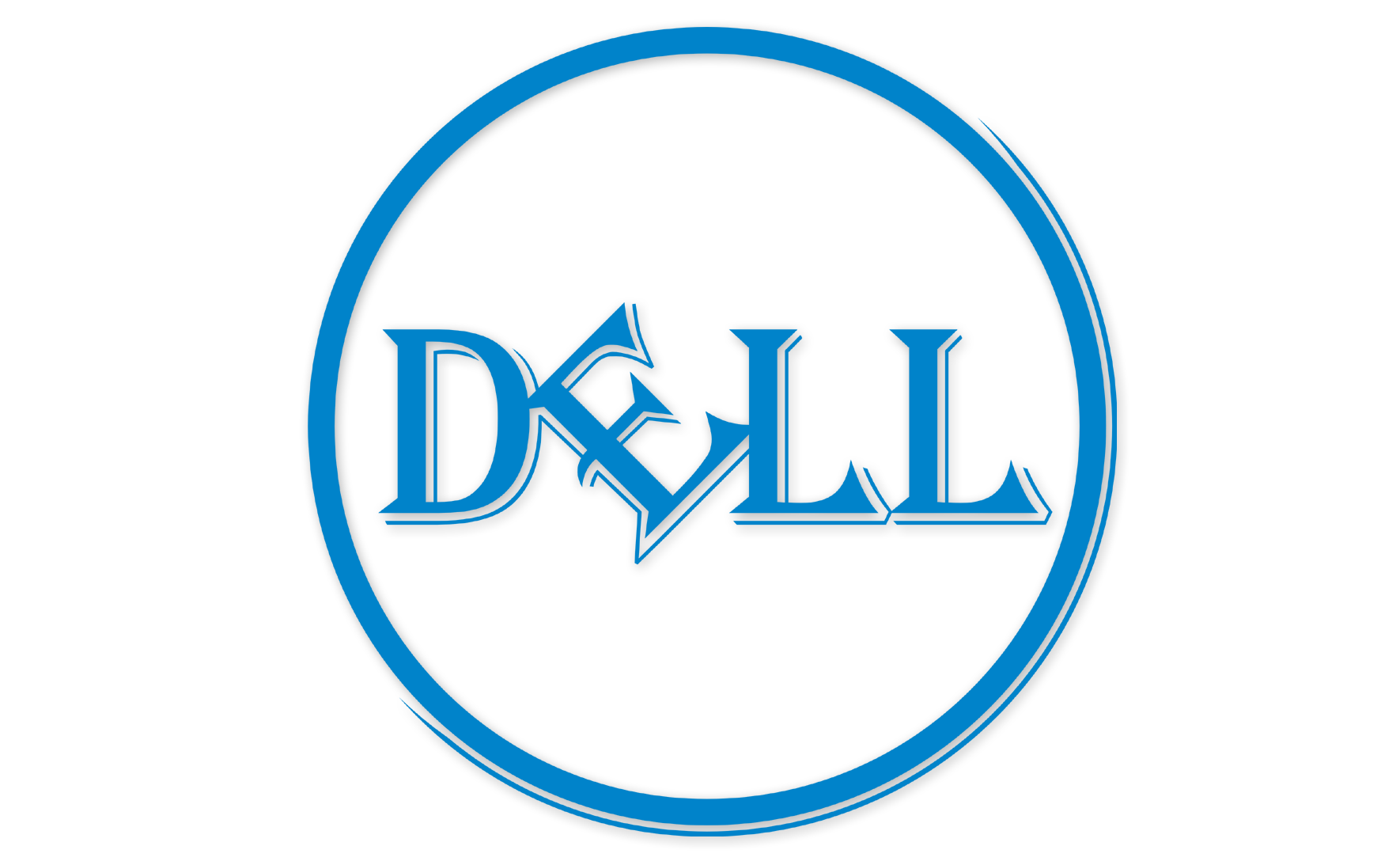 Blue Area Dell Computer Logo Software Transparent PNG Image