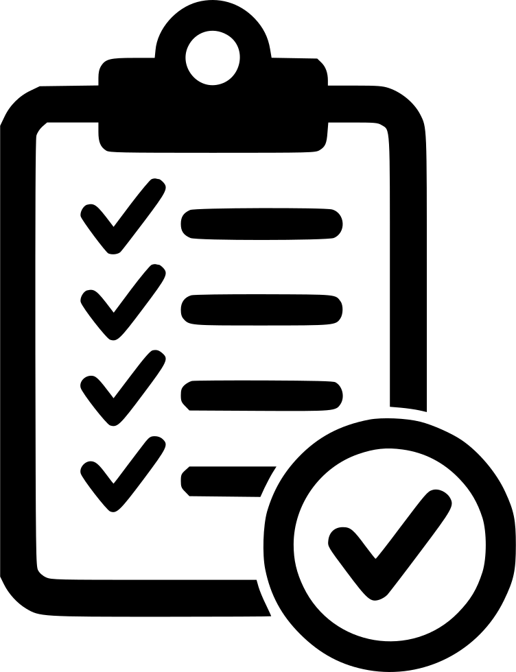 Icons Checklist Computer Black Text White Transparent PNG Image