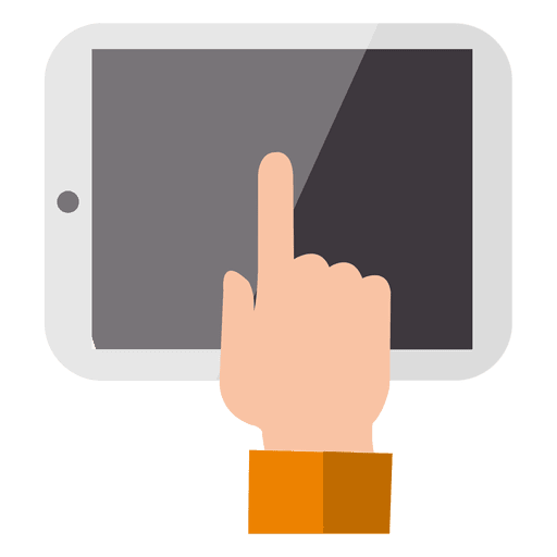 Vector Finger Tablet Hand Free Clipart HD Transparent PNG Image