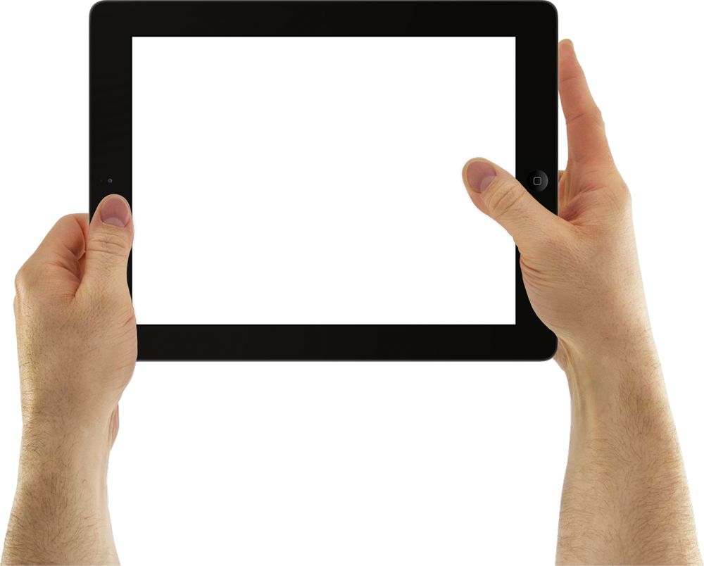 Tablet Pic Holding Female Hand Transparent PNG Image