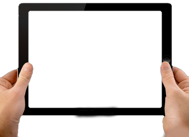 Tablet Holding Hand Free HD Image Transparent PNG Image