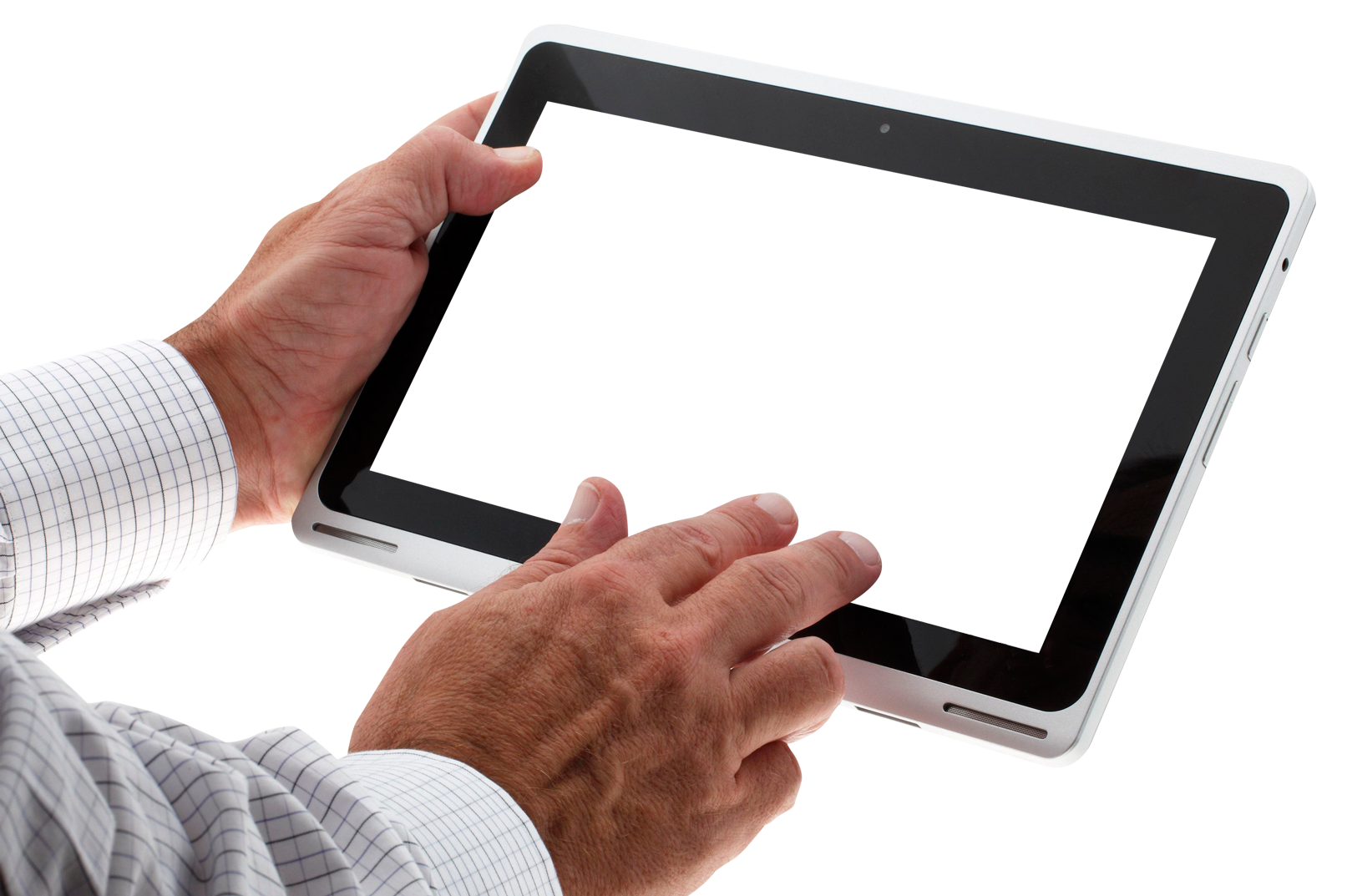 Male Tablet Holding Hand Free HQ Image Transparent PNG Image