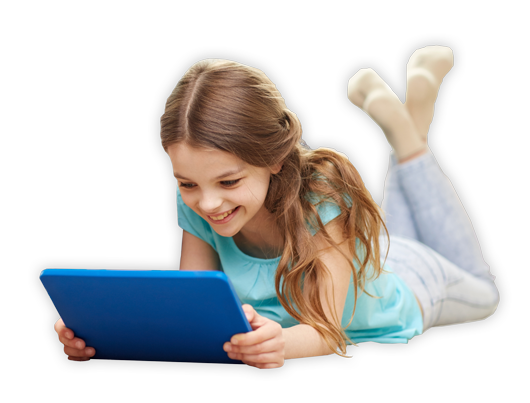 Girl Tablet Free Clipart HQ Transparent PNG Image