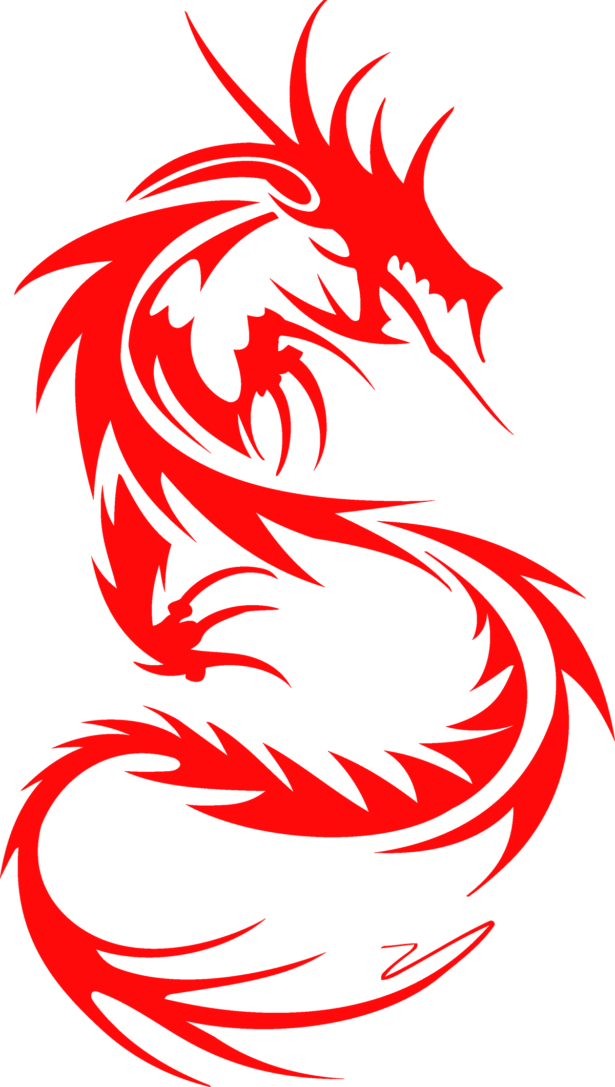 Paper-Cut Tattoo Sleeve Chinese Dragon Cover-Up Transparent PNG Image