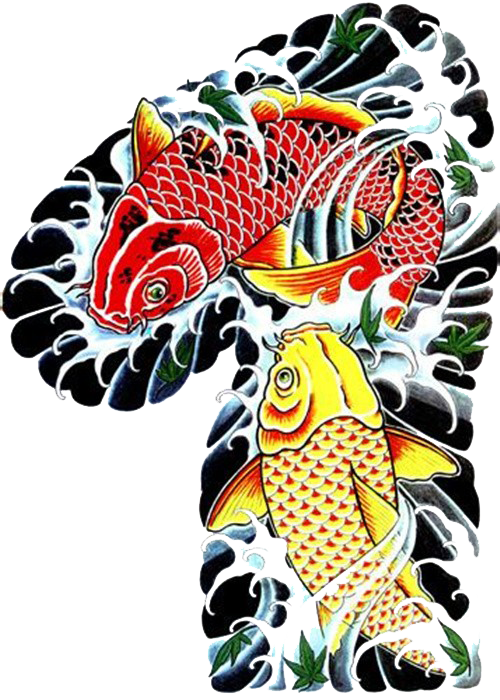 Koi Tattoo Flash Body Piercing Irezumi Pisces Transparent PNG Image