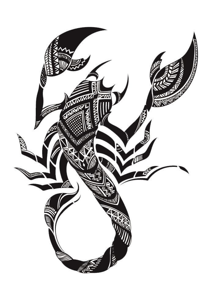 Tattoo Scorpion Totem Free Frame Transparent PNG Image