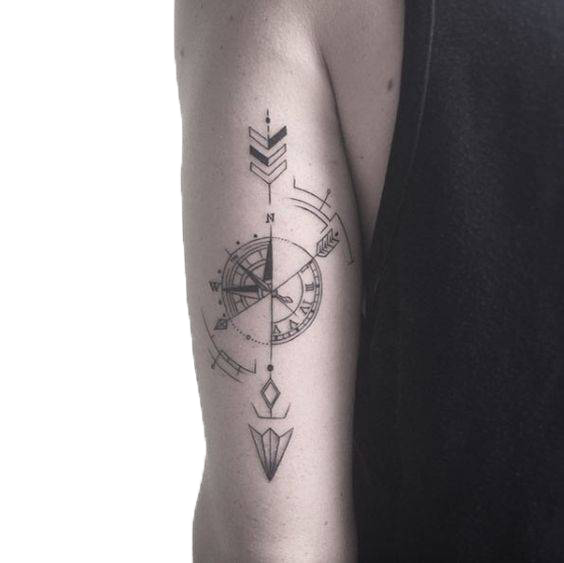 Tattoo School Old Sleeve Artist (Tattoo) Compass Transparent PNG Image