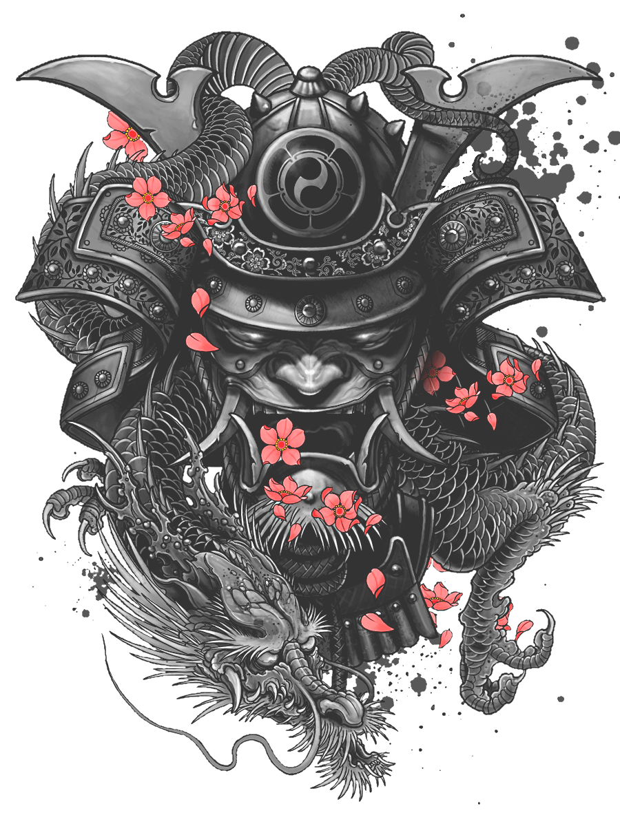 Irezumi Tattoo Sleeve Samurai Free Frame Transparent PNG Image