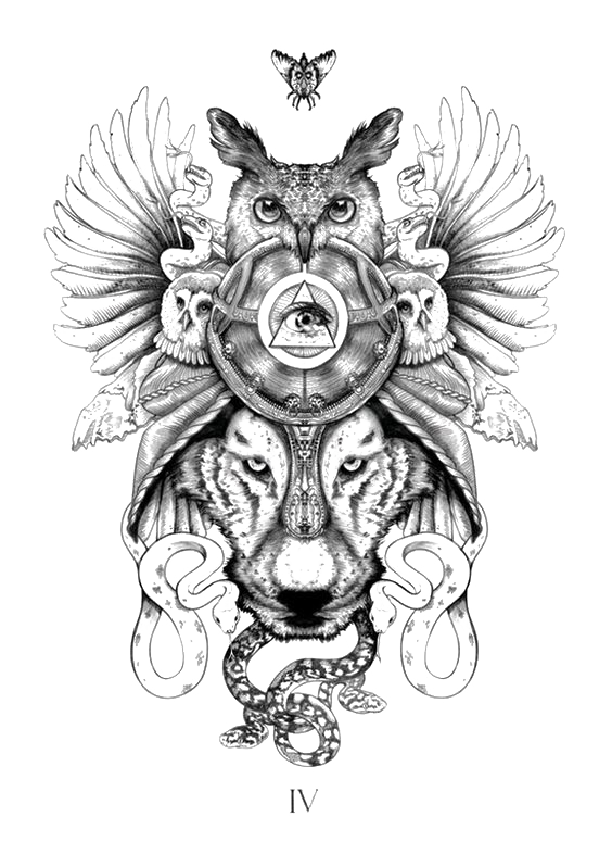 Tattoo Tribe Symbol Totem Tiger Animal Transparent PNG Image