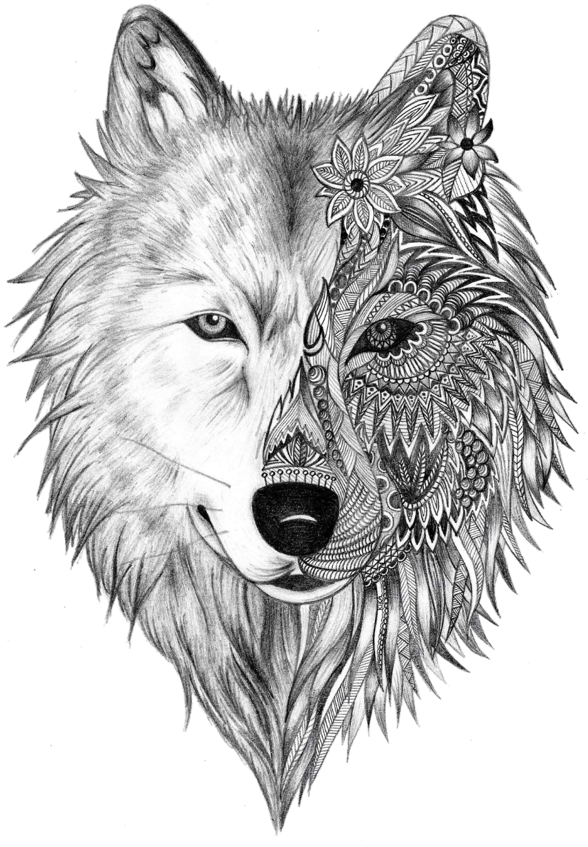 Tattoo Sleeve Gray Artist Heart Wolf Ink Transparent PNG Image