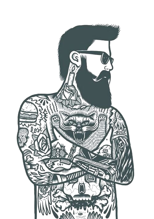 Tattoo Bearded Sleeve Artist Removal Ink Transparent PNG Image