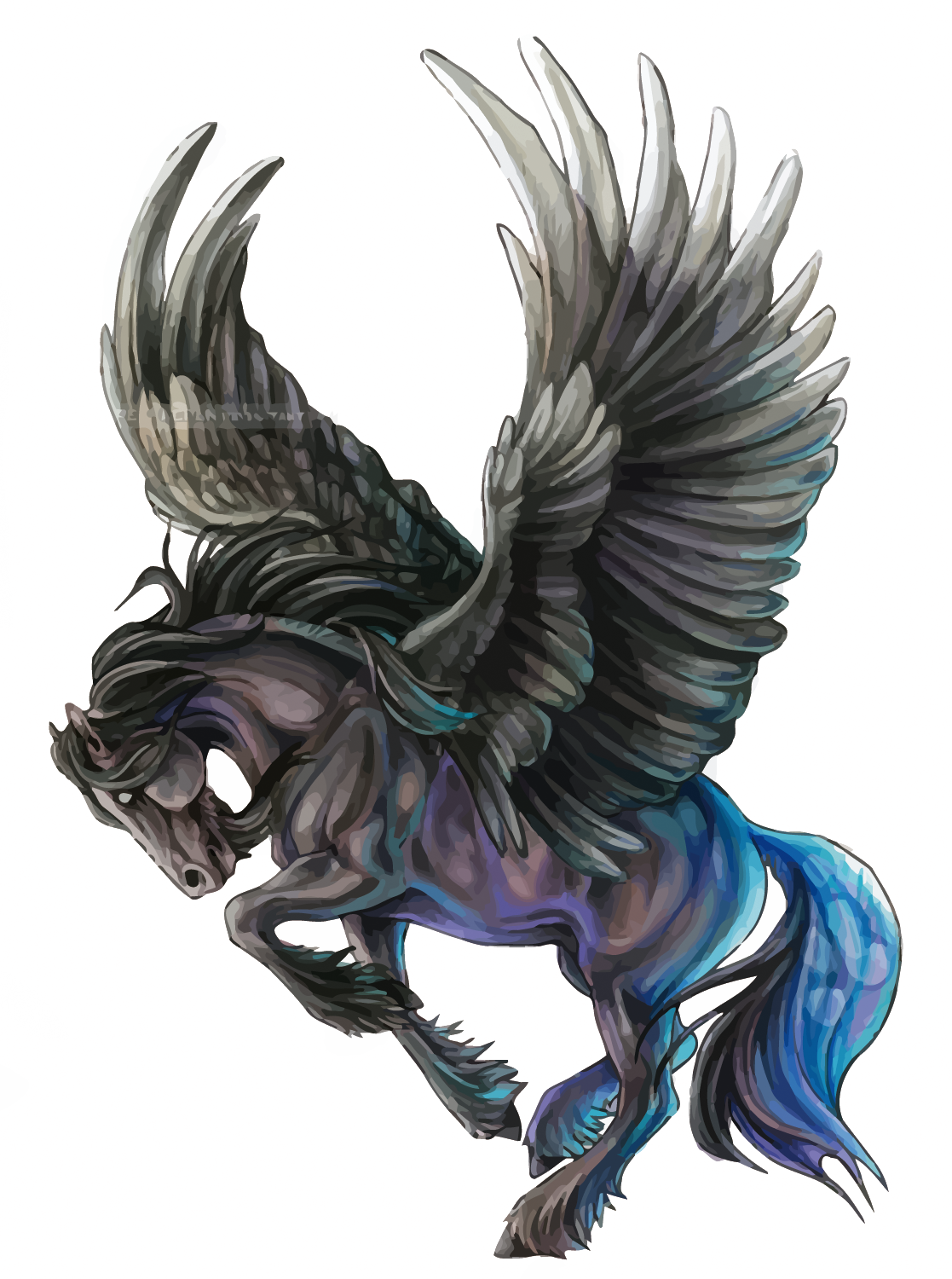 Body Tattoo Vector Art Flash Pegasus Ink Transparent PNG Image