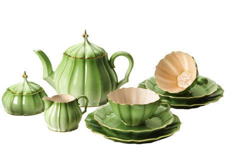 Tea Set Picture Transparent PNG Image