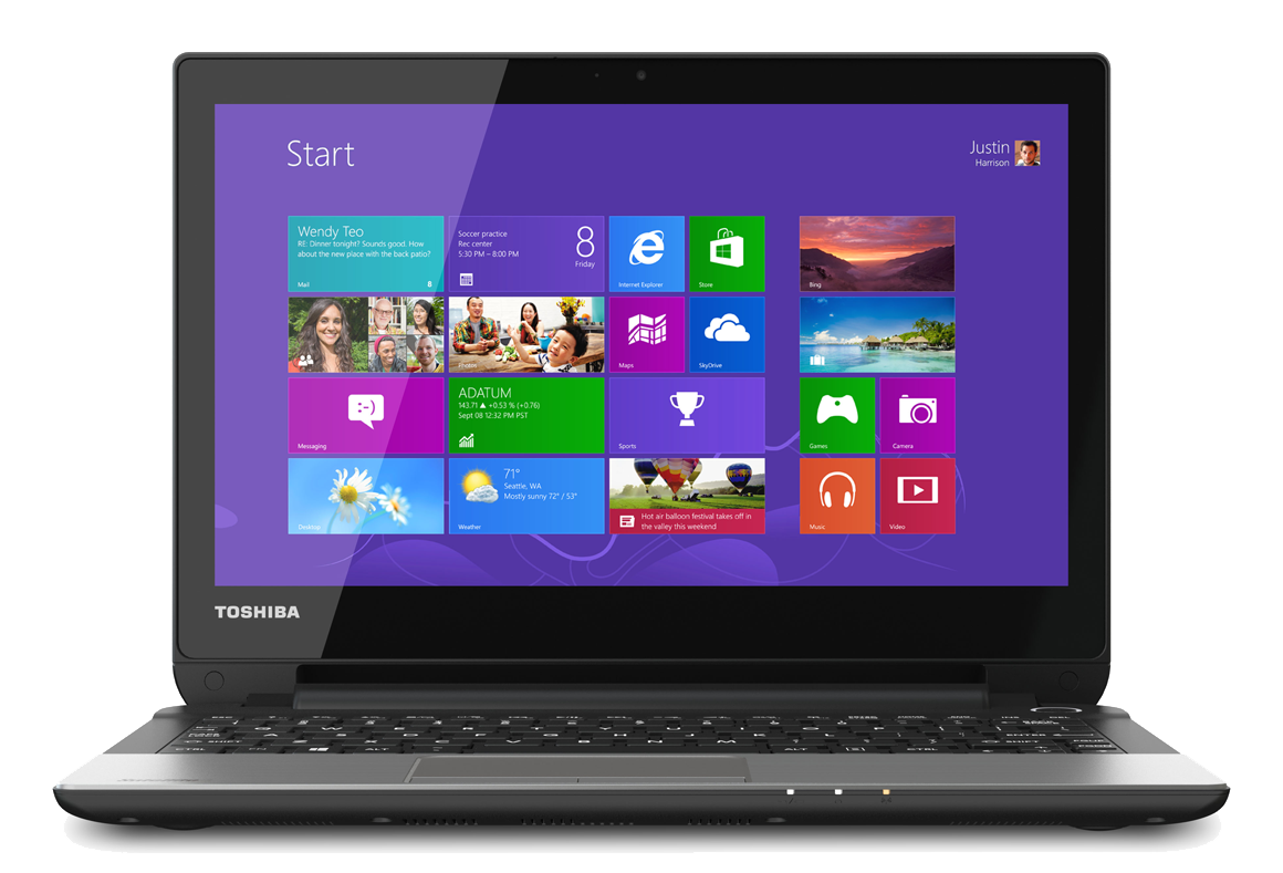 Toshiba Laptop Picture Transparent PNG Image