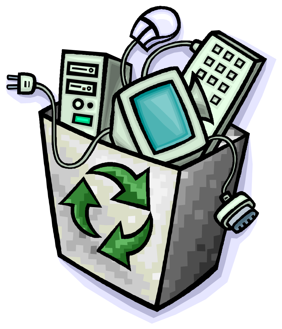 Bin Recycling Computer Recycle Electronics Waste Electronic Transparent PNG Image