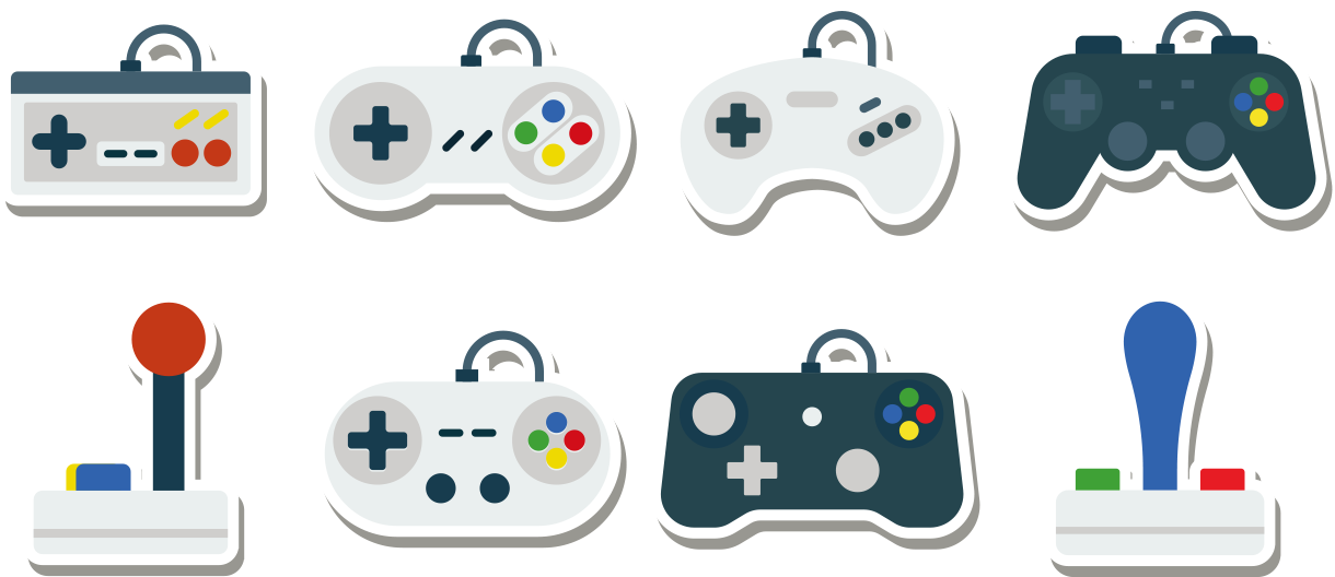 All Game Xbox Controller Computer Keyboard Joystick Transparent PNG Image